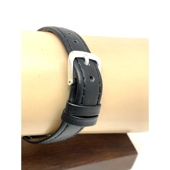 Timex Women's Watch TW2V36000 Quartz Gold Black Leather Band 32mm - Picture 9 of 13